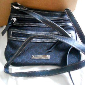 Nine West Black multiple zipper Purse